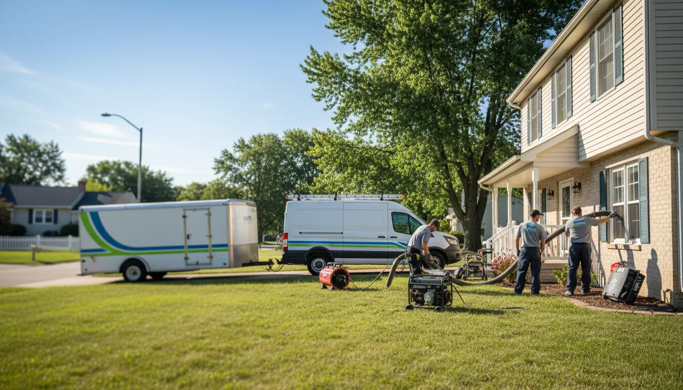 Flooded Basement Restoration And Cleanup With Repair in Butler, IL near me